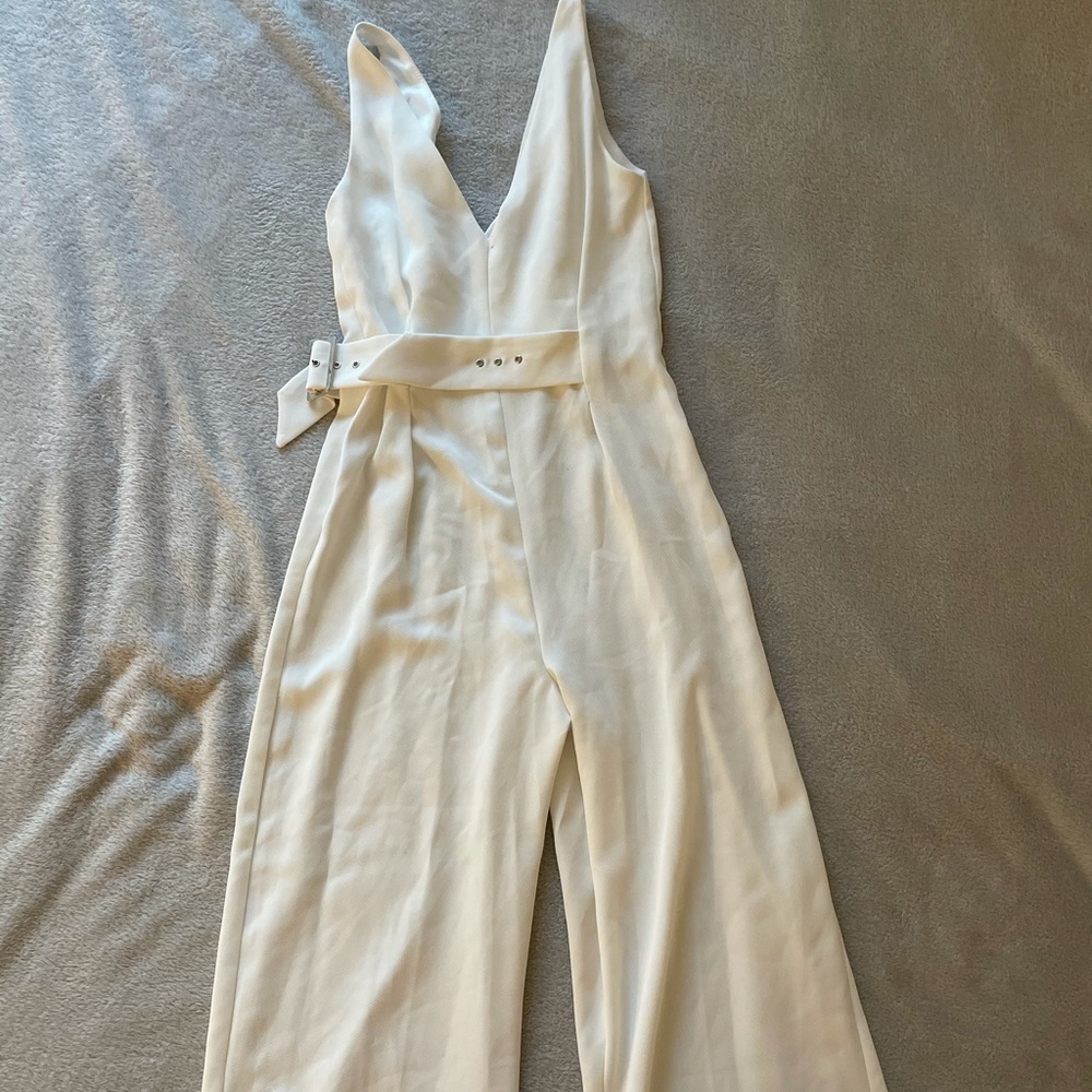 River island white jumpsuit